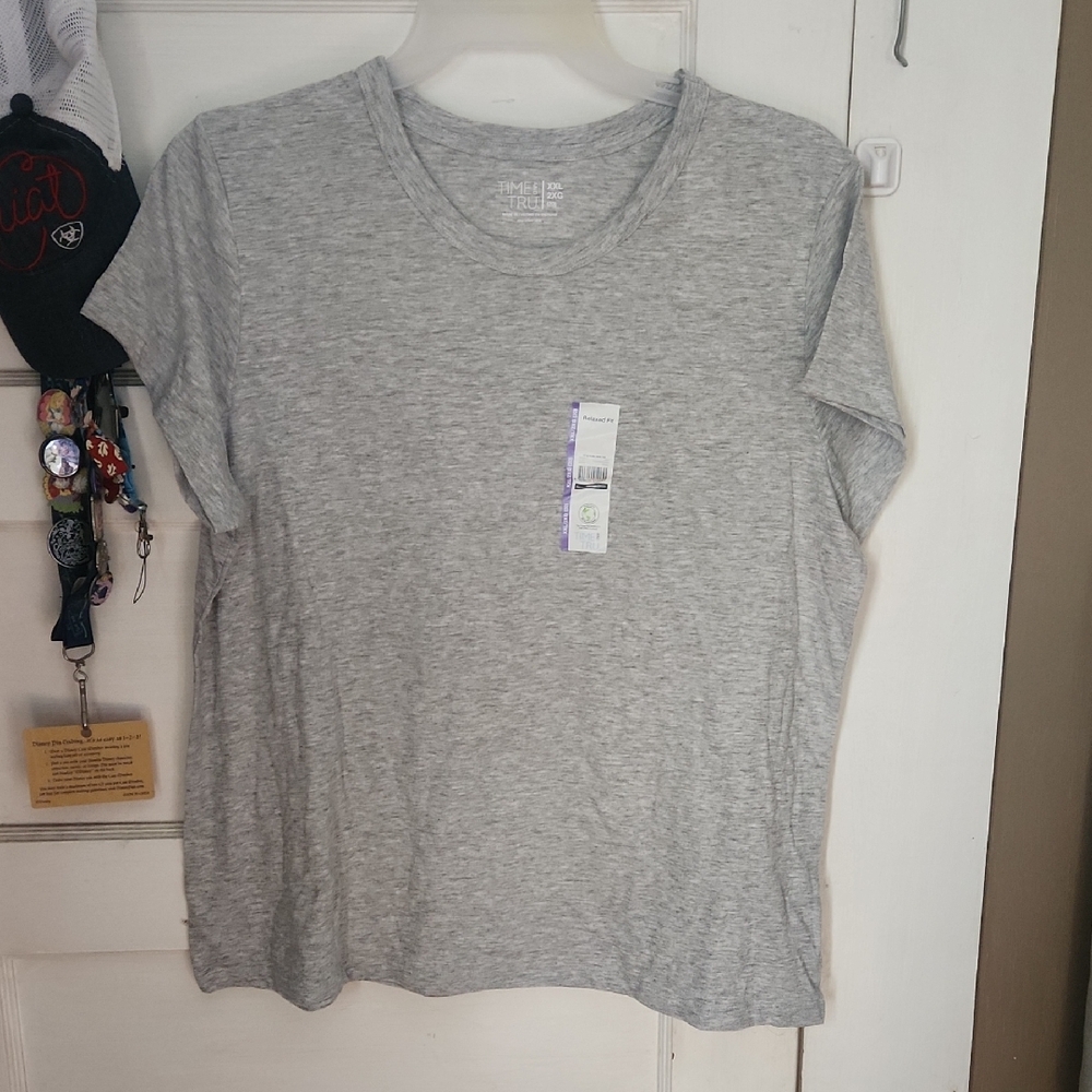 Time and Tru Gray Women's Top